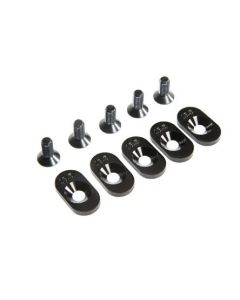 Losi LOS252100 Engine Mount Insert and Screws, Black, 18.5T, 5ive-T 2.0