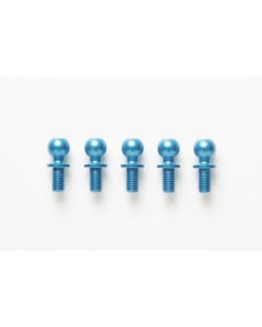 Tamiya 53906  5x5mm Alum Ball Connector - Hex Head Blue