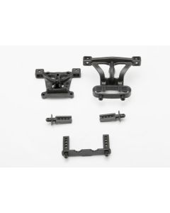 Traxxas 7015 Body mounts, front & rear (1/16 E-Revo)