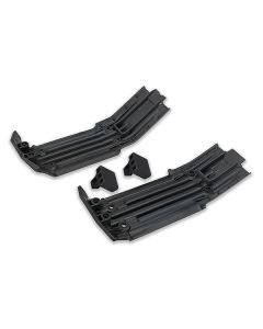 Traxxas 7744 Skidplate, front (1), rear (1)/ rubber impact cushion (2) X-Maxx