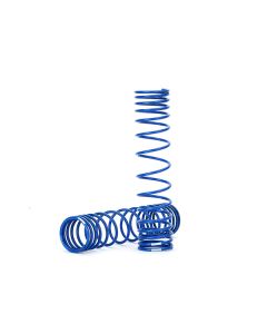 Traxxa 8445A Spring, shock, rear (blue color) (GTR) (progressive, 1.042 rate) (2)