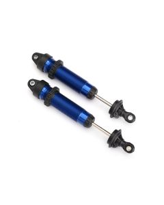 Traxxas 8460X  Shocks, GTR, 139mm, aluminum (blue-anodized) (fully assembled w/o springs) (rear, threaded) (2)