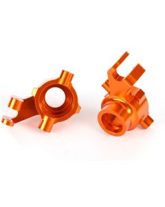 Traxxas 8937A Steering blocks, 6061-T6 alu (orange-anodized), left & right