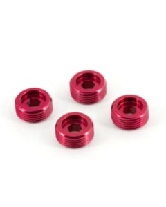 Arrma 330196 Red Anodised Alu Front Hub Nut 4pcs (Kraton/Typhon/ Talion/ Senton)