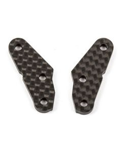 Team Associated 81064 RC8B3 FT Steering Block Arms, +2 deg., carbon fiber