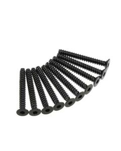 Axial AXA470 Hex Socket Tap Flat Head Screw M3x25mm Black (10)