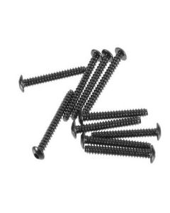 Axial AXA440 Hex Socket Tapping Button Head Screw, M3x25mm, Black, 10pcs, AXIC1440