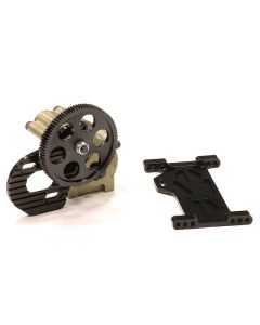 Integy C23495HARDBLACK Center Gearbox w/ Metal Gears