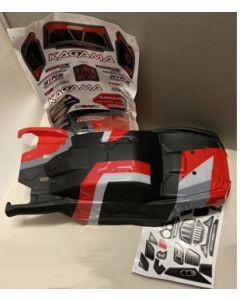 Team Corally 00180-981-1 Body painted and cut - Kagama - Red 1/8
