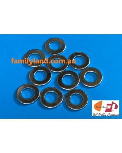 Family Land 6x12.5x1.2mm Flat Round Washer (10pcs)
