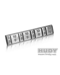 HUDY 293080 LEAD WEIGHTS 4X5G and 4X10G with 3M GLUE 