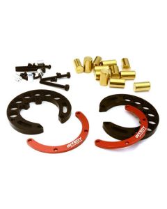 Integy 27939RED Portal Axle Counterweight Add-On (2) for Traxxas TRX-4 Scale & Trail Crawler
