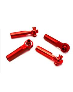 Integy 28067RED 3mm Metal Ball End 35mm Long M4 Normal(2)Reverse(2)Thread for 1/10 Revo & Summit