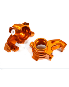 Integy 29372ORANGE Billet Machined Steering Knuckles for Traxxas 1/10 Maxx