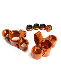 Integy 30184ORANGE Billet Machined Steering Knuckles for Arrma 1/5 Kraton 4X4 8S BLX Speed Monster