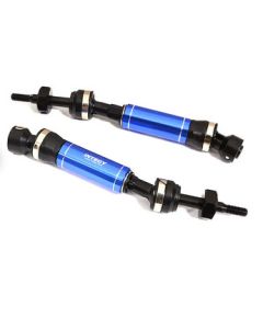 Integy C31816BLUE Dual Joint Telescopic Rear Drive Shafts for TRX 1/10 Drag Slash 2WD & Bandit