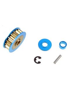 Integy 31879BLUE 18T Alu Alloy Pulley for Tamiya TA06 & XV-01