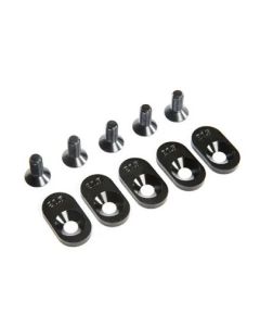 Losi LOS252104 Engine Mount Insert and Screws, Black, 20.5T, 5ive-T 2.0