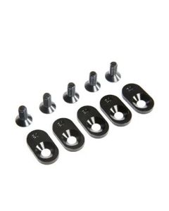 Losi LOS252105 Engine Mount Insert and Screws, Black, 21T, 5ive-T 2.0  