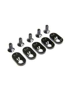 Losi LOS252106 Engine Mount Insert and Screws, Black, 21.5T, 5ive-T 2.0