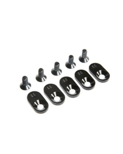 Losi LOS252107 Engine Mount Insert and Screws, Black, 22T, 5ive-T 2.0