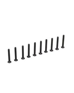 Losi TLR235004 Flat Head Screws, 3x25mm (10)
