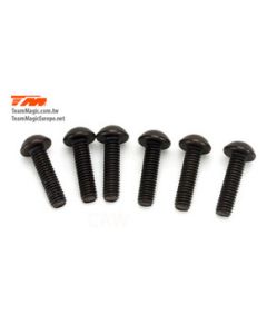 Team magic 123513BU 3.5x13mm Steel Button Head Screw (6)
