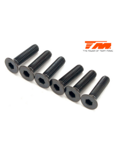 Team Magic 123514 Screws - Flat Head - Hex (Allen) - M3.5x14mm (6 pcs)