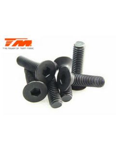 Team Magic 126312 3x12mm Steel F.H. Screw (6)