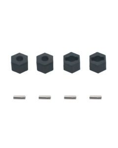 Panda Hobby 636010 Drive Hex 7x3x5mm with Pins 1.5x5mm, 4pcs, Tetra X1