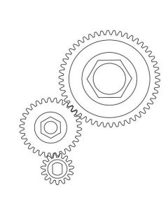 Panda Hobby C636073 Diff Gear Set, Tetra X1