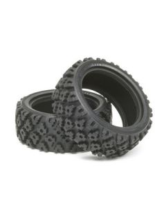 Tamiya 50476 Rally Block Tire Set (2pcs) 1/10