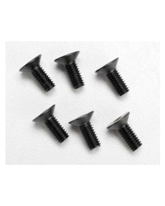 Traxxas 2535 Screws, 4x10mm countersunk machine (hex drive) (6)