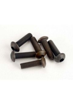 Traxxas 2577 Screws, 3x10mm button-head machine (hex drive) (6)
