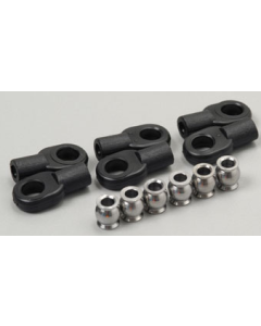 Traxxas 2742X Rod ends, short (6)/ hollow balls (6)