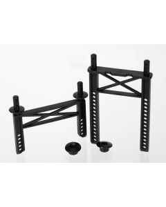Traxxas 7216 Body mounts, front & rear/ body washer, rear (2) 