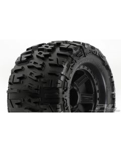 Proline 1184-11 Trencher X 3.8" All Terrain Tires Mounted on Desperado  Black Wheel (2pcs) 1/8