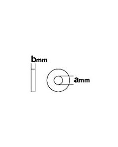 Kyosho 1186 Washers (M4,M5/1mm thick)(10 Each)