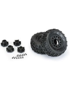 Proline 1190-10 Trencher X SC Pre-Mounted on Raid 2.2"/3.0" Black 6x30 Removable Hex SC Wheels, Slash 2WD/4WD, F/R 1/10