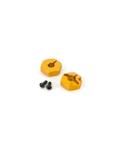 Durango 310466 Wheel Hex 12mm Aluminum 4.0mm Gold DETC410 (2pcs/ Clamp Type)