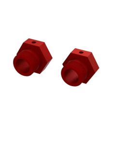 Arrma ARA310928 24mm Alu Wheel Hex, Red, 2pcs, 8S BLX