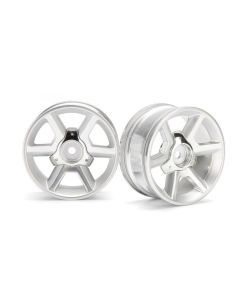 HPI 33471  GT WHEEL SILVER (6mm OFFSET/ 2pcs)