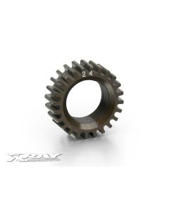 Xray 338524 XCA Alu 7075 T6 Hardcoated Pinion Gear - 24T (2nd)