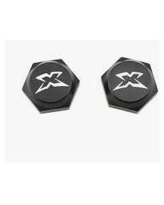 XRAY  355265 ALU WHEEL NUT with COVER - HARD COATED (2) 