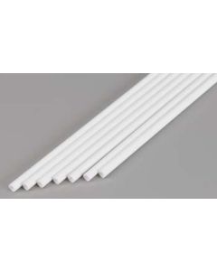 Evergreen 425 Strip Styrene Tube 5/32" (.156") OD 4mm/7pcs