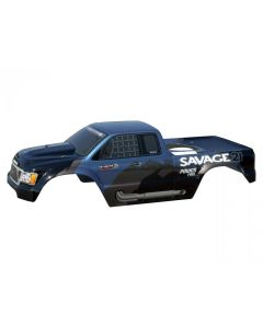 HPI 7752 - NITRO GT-1 TRUCK PAINTED BODY(BLK/M.GRY/M.SMOKE BLU) 1/8 Truck
