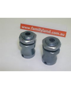 Caster Racing K8-0077 Wheel Hub& Nut grey1 pair/15mm extension