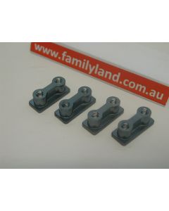Caster Racing ZXOP-31 Servo Holder aluminum (4)  (Buggy)