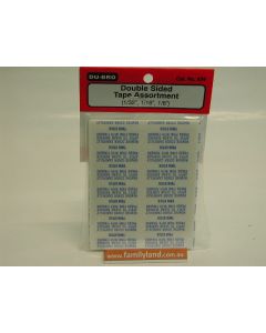 Du-Bro 634 Double Sided Tape Assortment (1/32" , 1/16", 1/8")