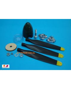ESCALE ZERO REPLACEMENT PROPELLER. PROP ADAPTOR & SPINNER